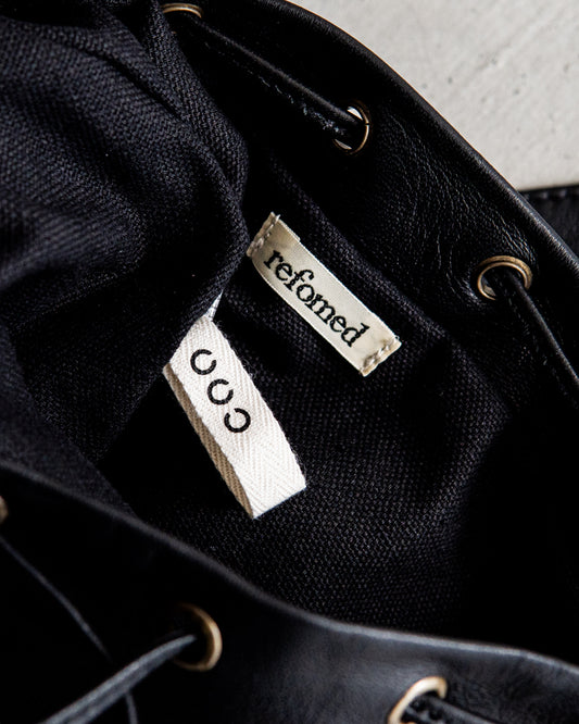 【Collaboration】CCU × refomed “KINCHAKU” CCU LEATHER BAG