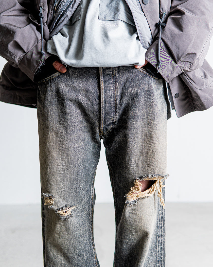 INTERIM VINTAGE WASHED "1953XX GRUNGE" SHUTTLE DENIM TROUSERS