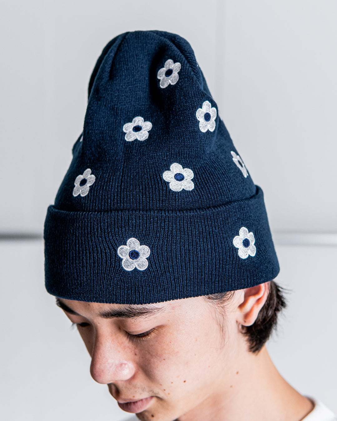 [8.23 sat 0:00 Release] NICK GEAR Flower Embroidery beanie