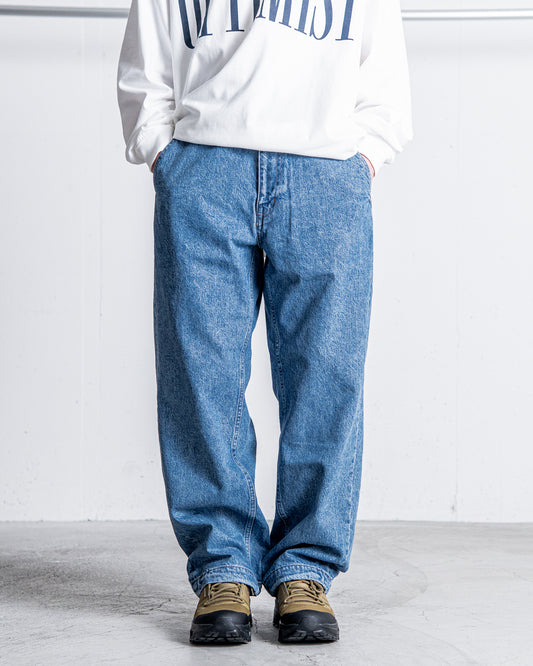 UNTRACE DENIM STRAIGHT PANTS BLEACH