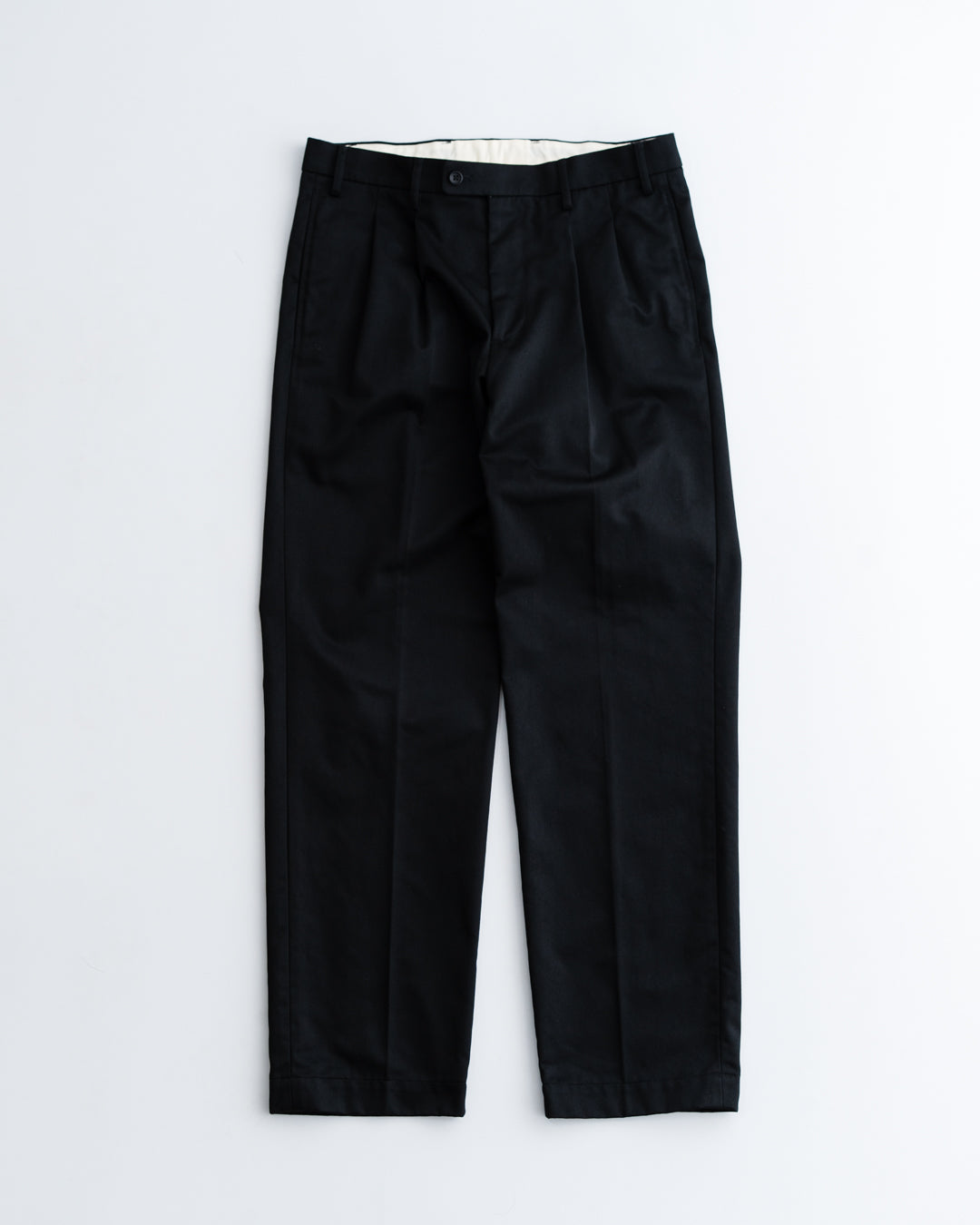 FOUNDOUR T/C TWILL TUCK TROUSERS