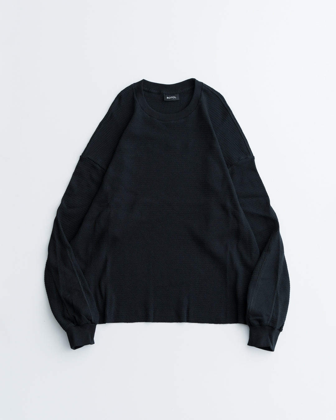 [3.15 sat 12:00 Release] ROTOL MILD WAFFLE SWITCH LONG SLEEVE TEE