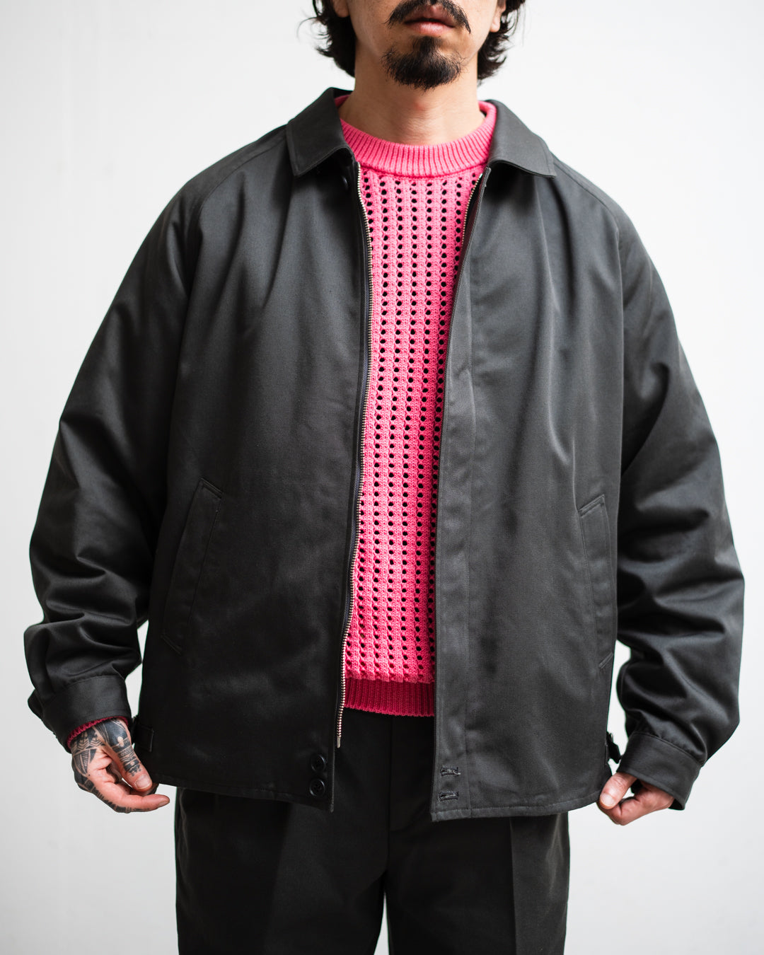 FOUNDOUR T/C TWILL ZIP UP BLOUSON