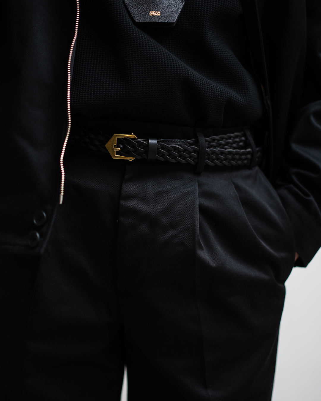 FOUNDOUR T/C TWILL TUCK TROUSERS