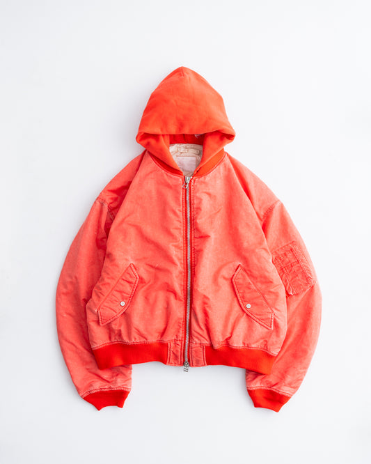 [10.3 sat 12:00 Release] ROTOL Acid Dye Hooded Bomber Blouson