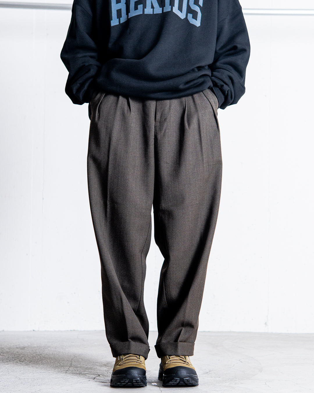 NEAT×IS-NESSイズネス2wayWIDE Pantsスラックス パンツ is-ness (イズネス) 2WAY WIDE PANTS NEAT×IS-NESS / 2wayワイド