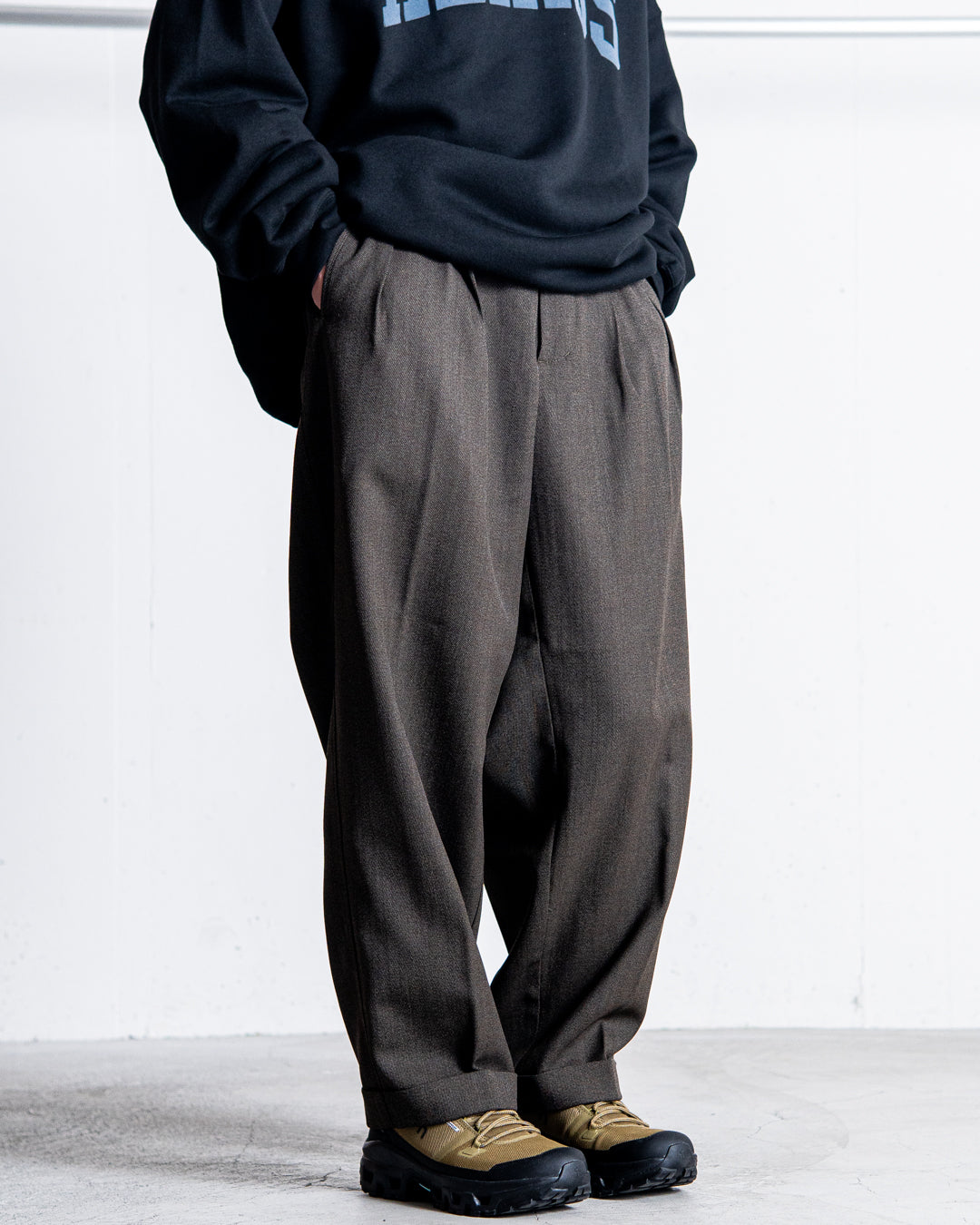 NEAT×IS-NESSイズネス2wayWIDE Pantsスラックス パンツ is-ness (イズネス) 2WAY WIDE PANTS NEAT×IS-NESS / 2wayワイド