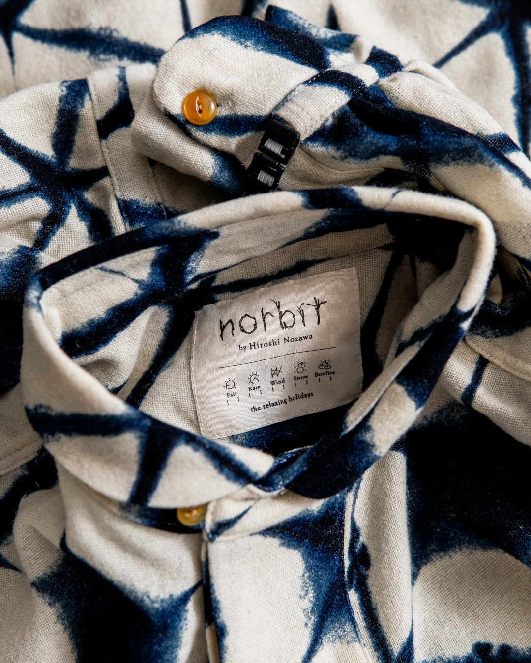 norbit Uneven dyed print pullover shirt
