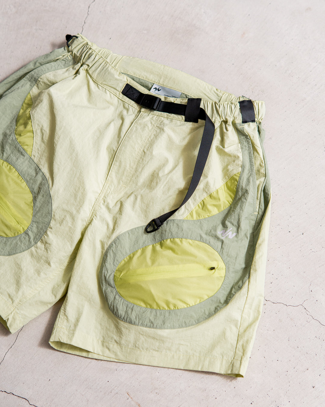 NINE point NINE Lagoon Transparent Pocket Shorts