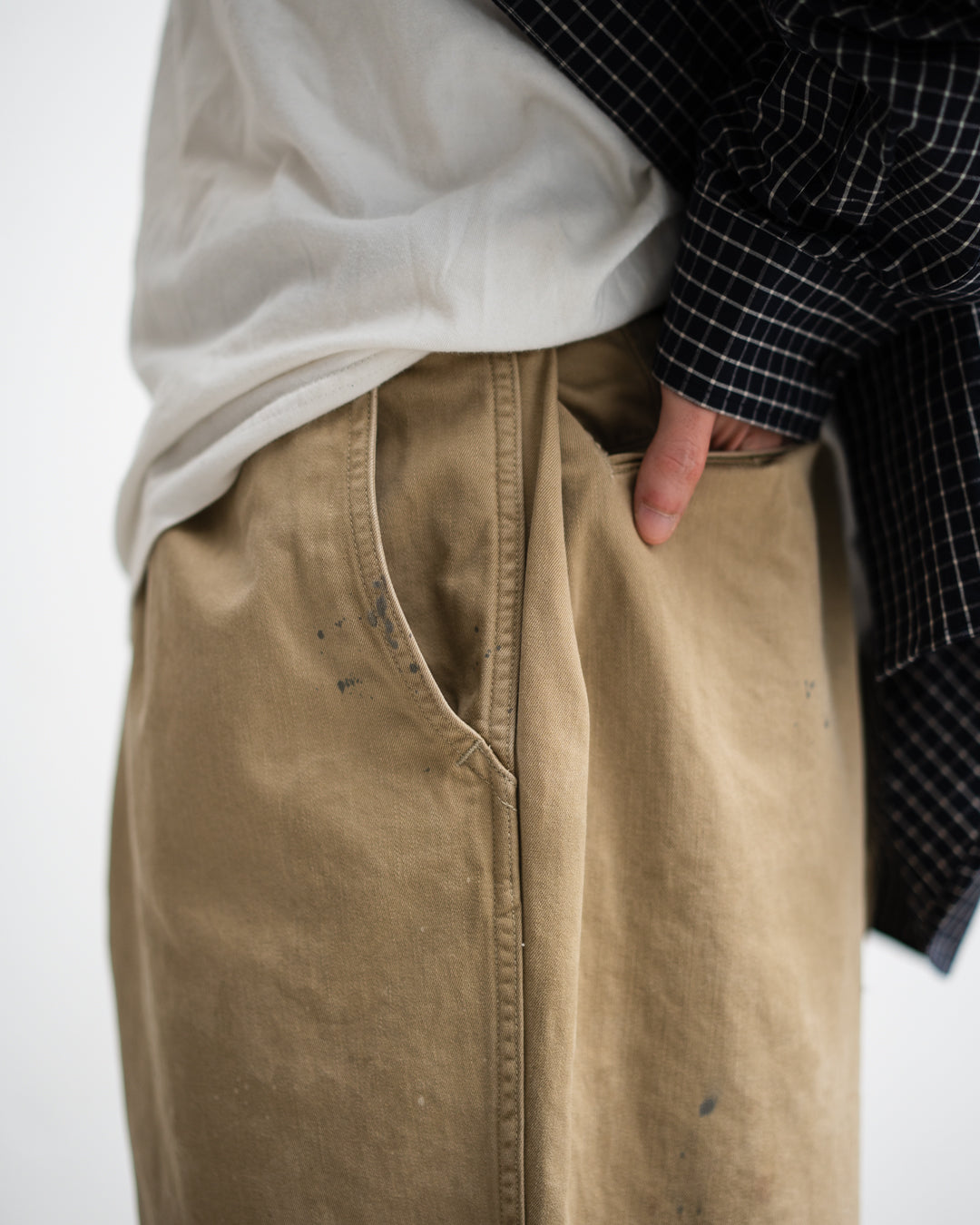 BOWWOW バウワウ 41 KHAKI TROUSERS メタルボタン 加工 通販] BOWWOW(バウワウ) 41 KHAKI TROUSERS AGED 商品ページ – fazeone
