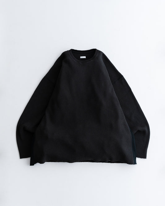 Name. WAFFLE SIDE RIB LOOSE SLEEVE TEE