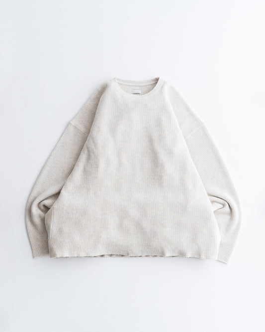 Name. WAFFLE SIDE RIB LOOSE SLEEVE TEE