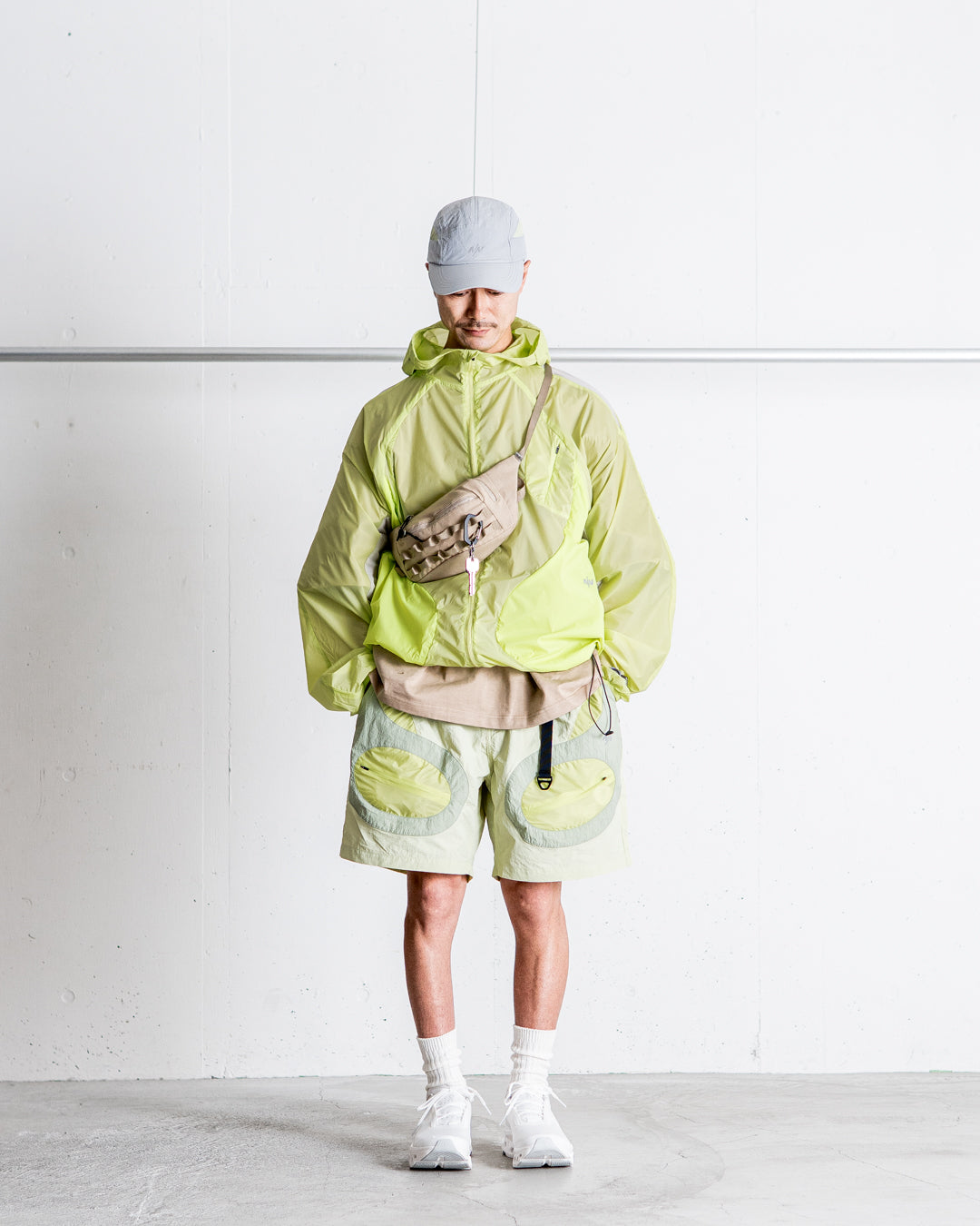 NINE point NINE Lagoon Transparent Pocket Shorts