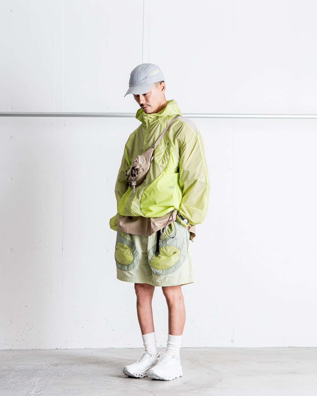 NINE point NINE Lagoon Transparent Pocket Shorts