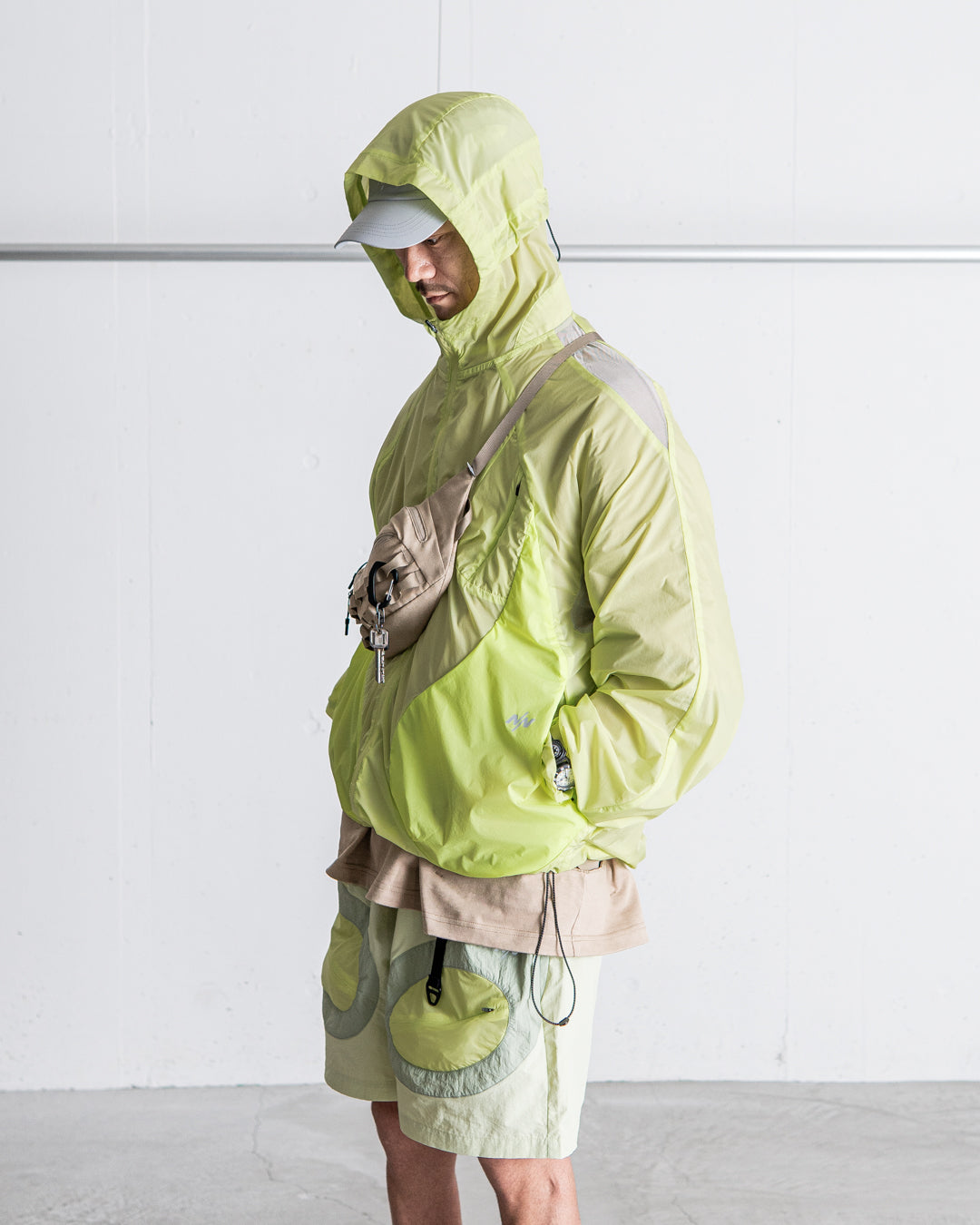 NINE point NINE Lagoon Transparent Windbreaker Jacket