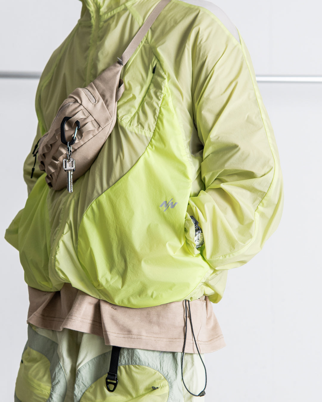 NINE point NINE Lagoon Transparent Windbreaker Jacket