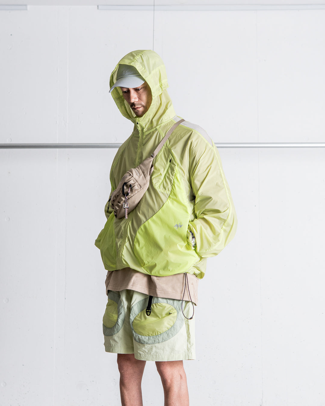 NINE point NINE Lagoon Transparent Windbreaker Jacket