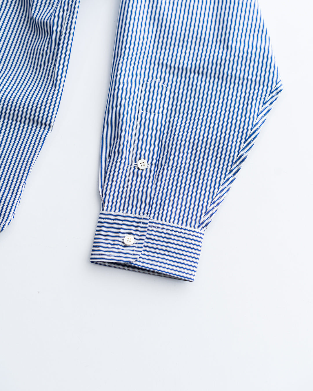 通販] Sillage (シアージ)wide shirt high count navy stripe 商品