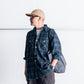 INTERIM HYPER BIG TARTAN WOOL DRAPE MILITARY WORK SHIRTS