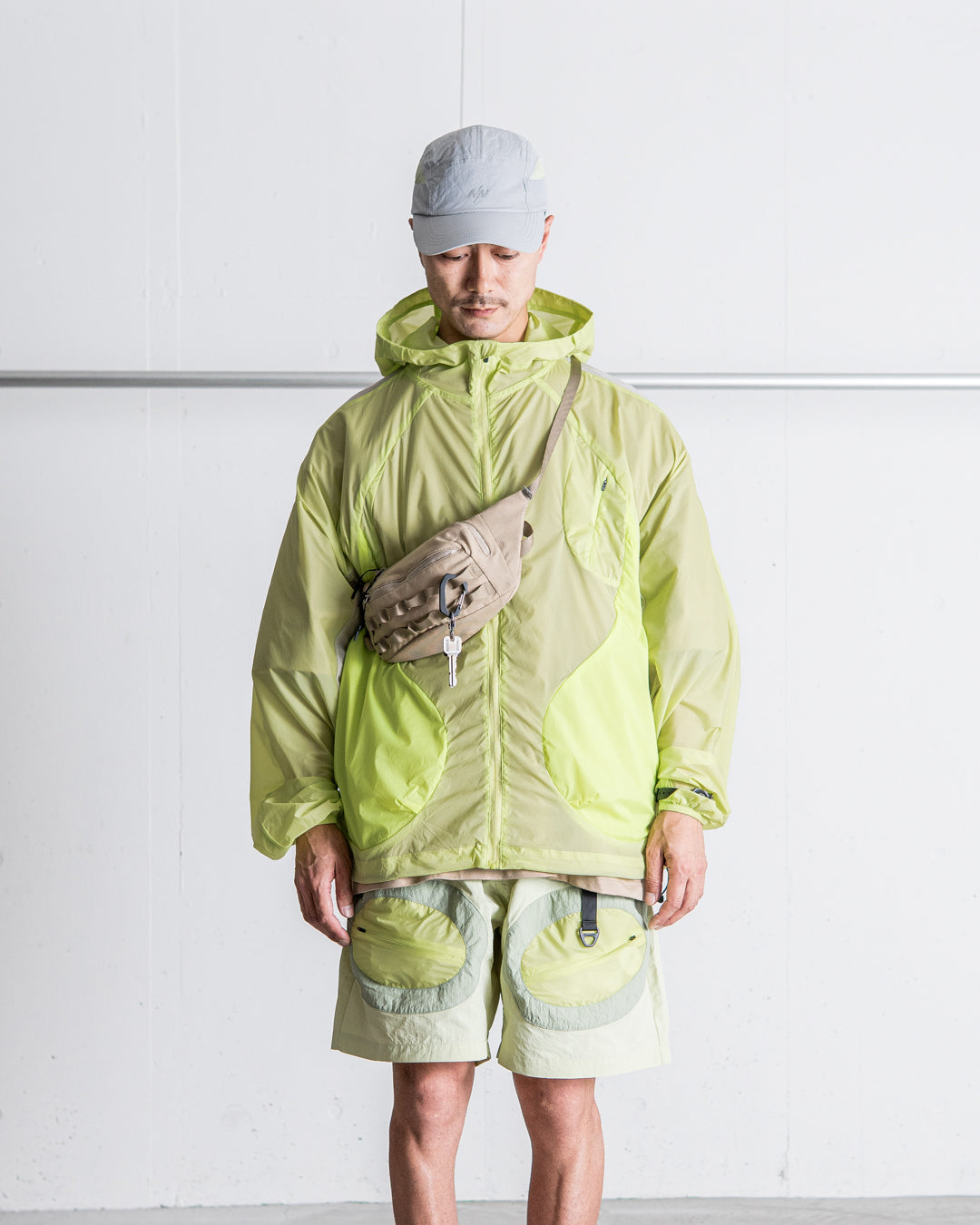NINE point NINE Lagoon Transparent Windbreaker Jacket