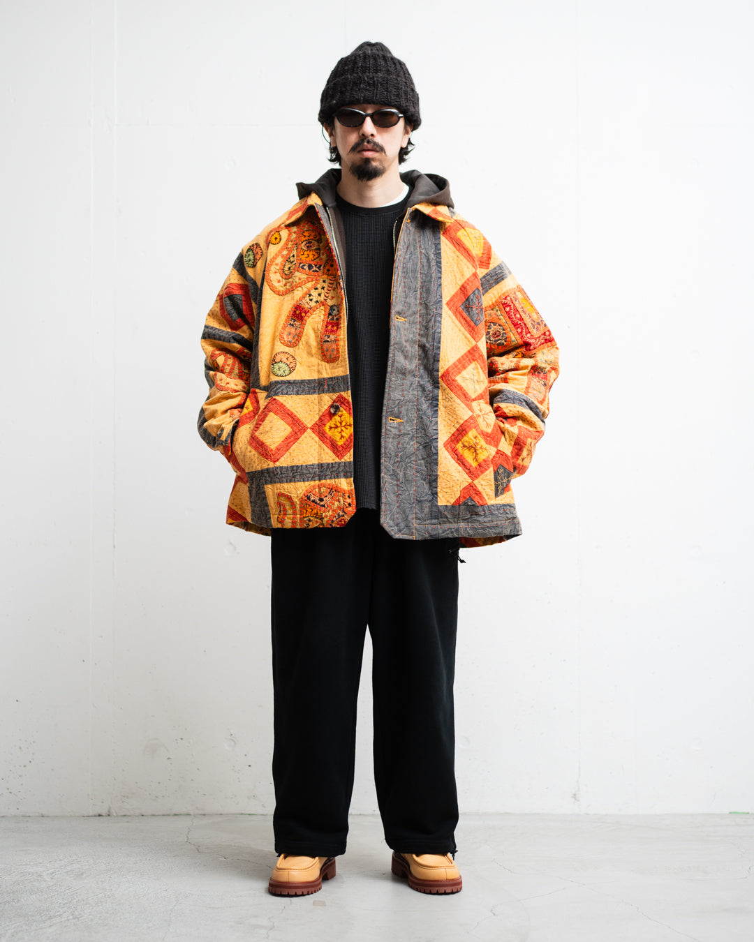 ジャケット・アウター Sillage MANTEAU COURT 3 POCHES 通販] Sillage (シアージ)manteau court in antique indian quilt 商品