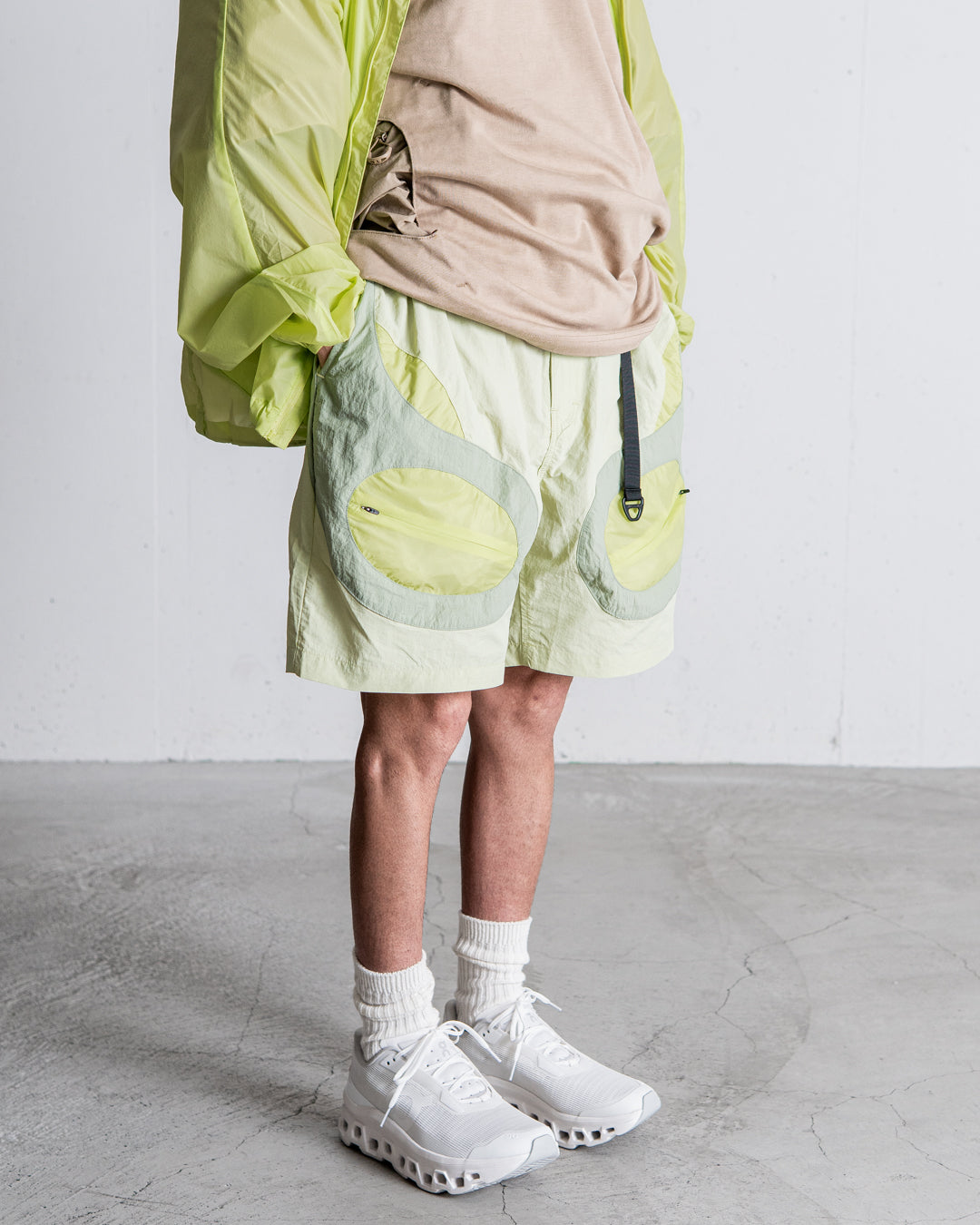 NINE point NINE Lagoon Transparent Pocket Shorts