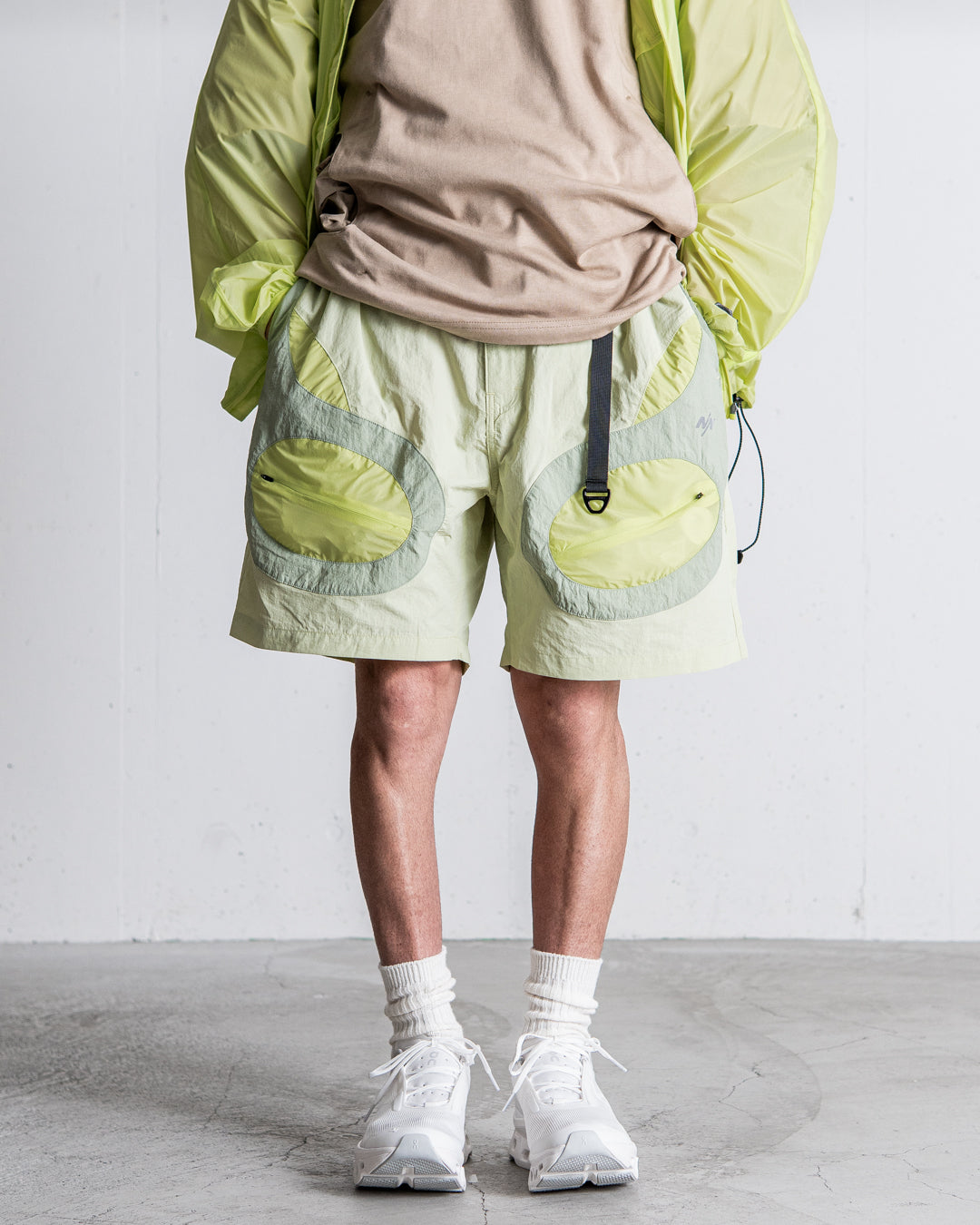 NINE point NINE Lagoon Transparent Pocket Shorts