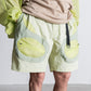 NINE point NINE Lagoon Transparent Pocket Shorts