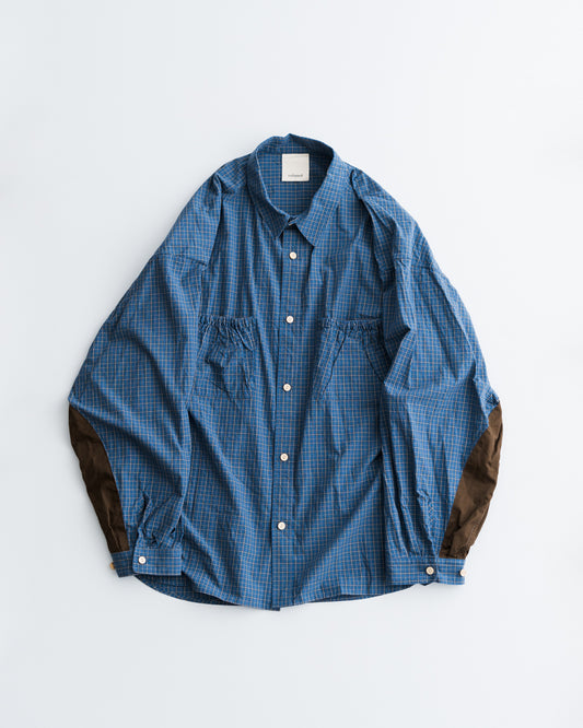 refomed  WRIST PATCH WIDE SHIRT "CHECK"