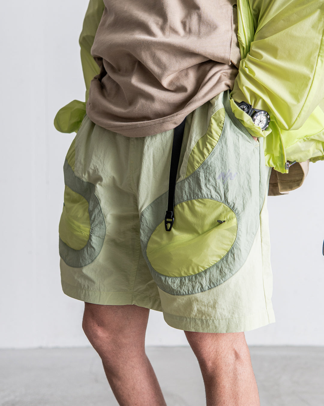 NINE point NINE Lagoon Transparent Pocket Shorts