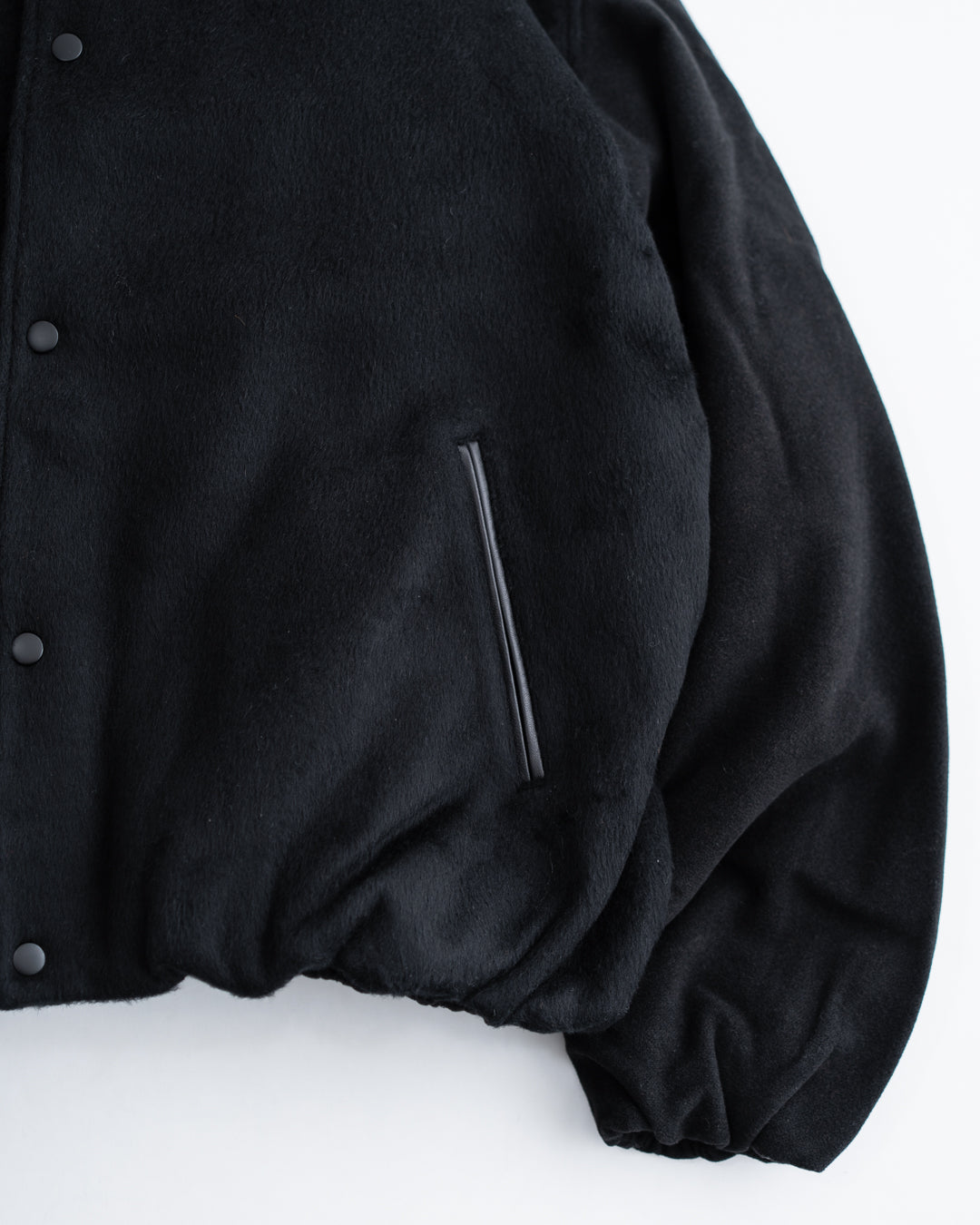 SandWaterr RESEARCHED PADDED BLOUSON / WOOL MIX MELTON