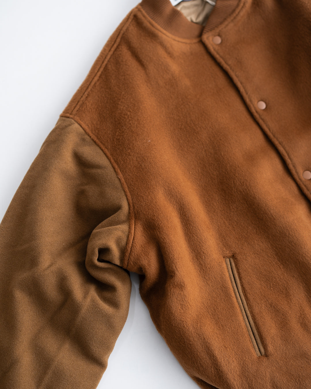 SandWaterr RESEARCHED PADDED BLOUSON / WOOL MIX MELTON