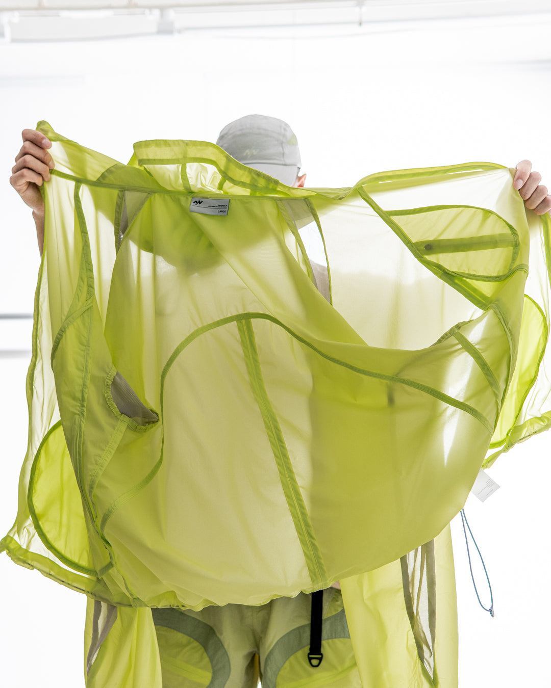 NINE point NINE Lagoon Transparent Windbreaker Jacket