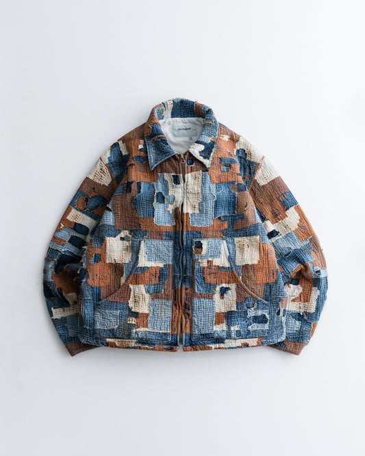 [LAST 1] ANACHRONORM SASHIKO PATCHED JACKET INDIGO