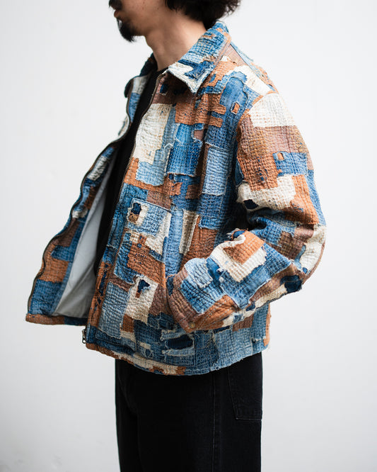 [LAST 1] ANACHRONORM SASHIKO PATCHED JACKET INDIGO