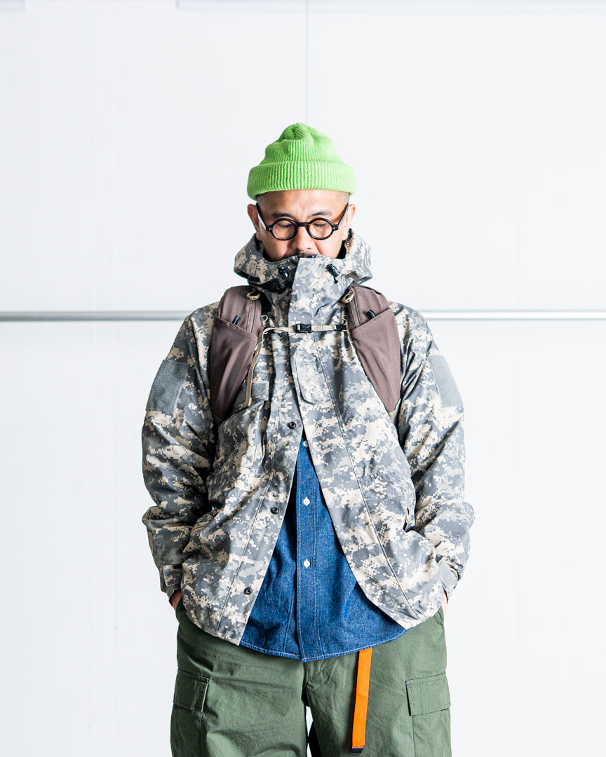 LOG HOUSE DESIGN 90's DEAD STOCK MILITARY TEST SAMPLE GORE-TEX REVERSIBLE PARKA