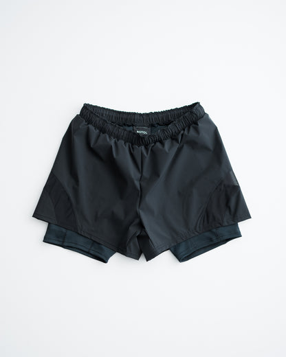 ROTOL SHEER MESH LAYERED SHORTS