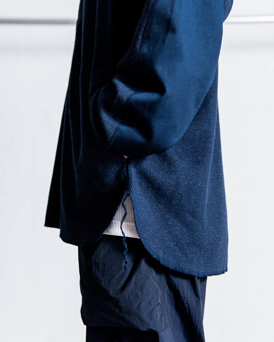 norbit Wool cotton waffle Henley neck T-shirts