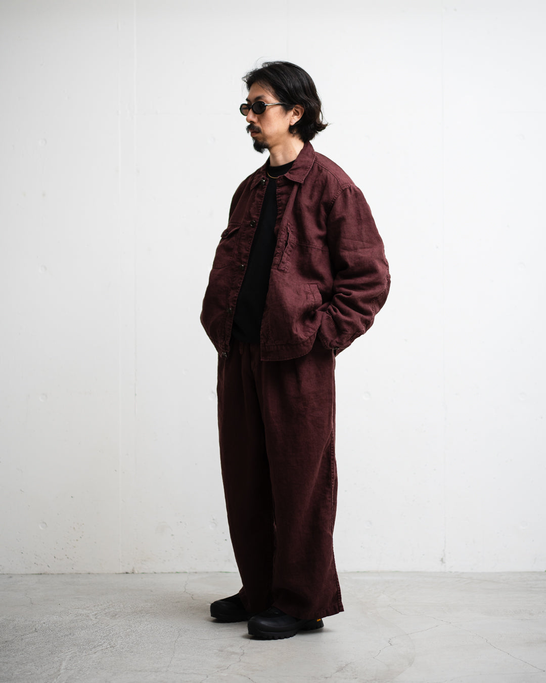 [LAST 1] ANACHRONORM SULFUR DYED LINEN UTILITY JACKET