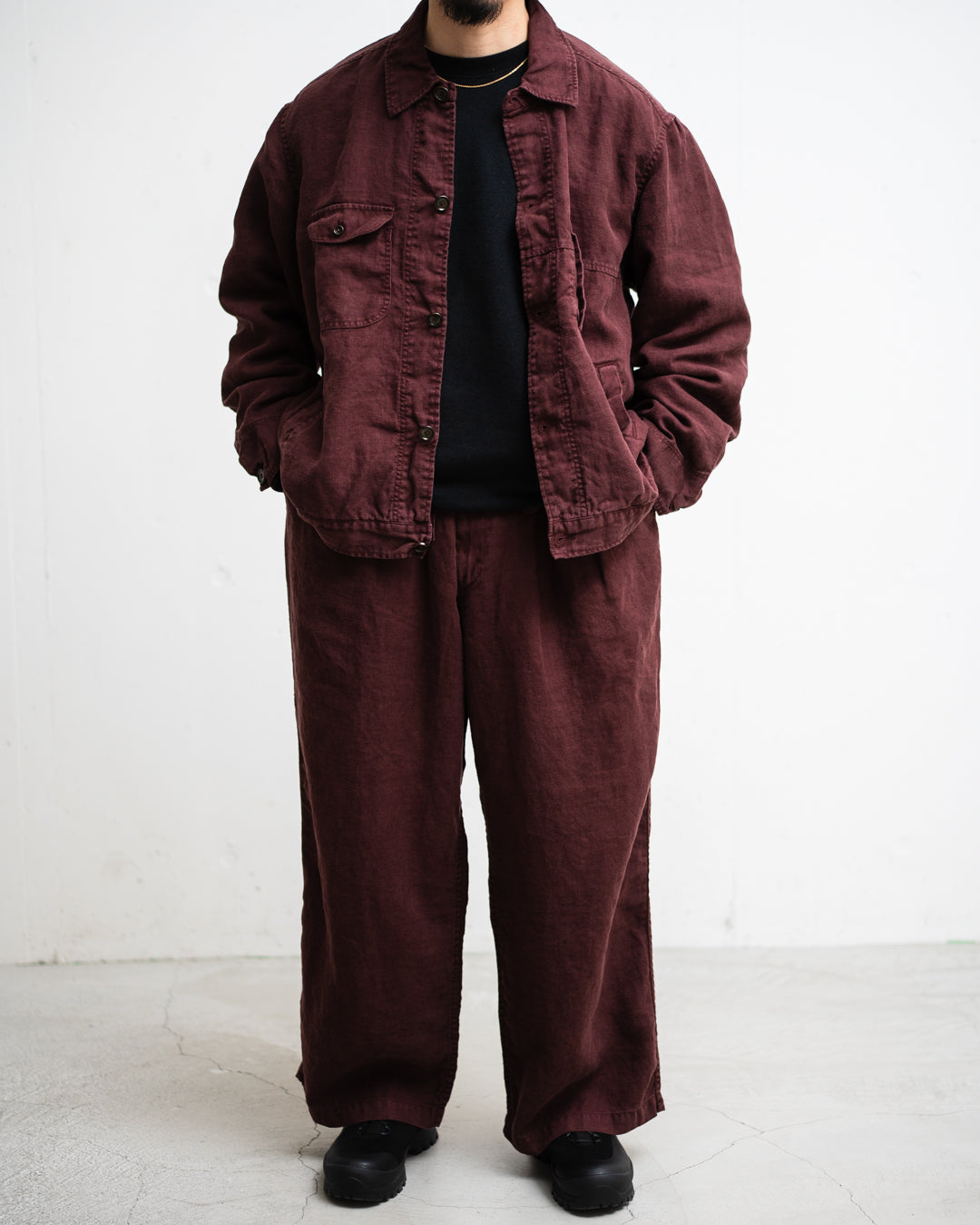[LAST 1] ANACHRONORM SULFUR DYED LINEN UTILITY JACKET