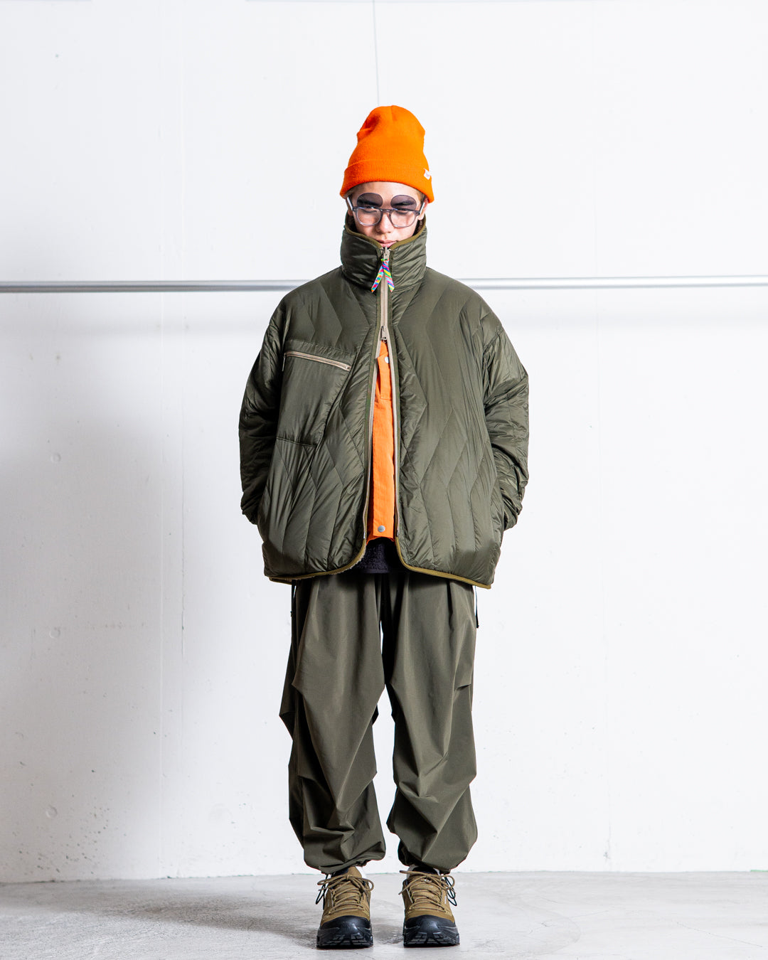 【collaboration】 is-ness × TAION REVERSIBLE FLEECE DOWN JACKET