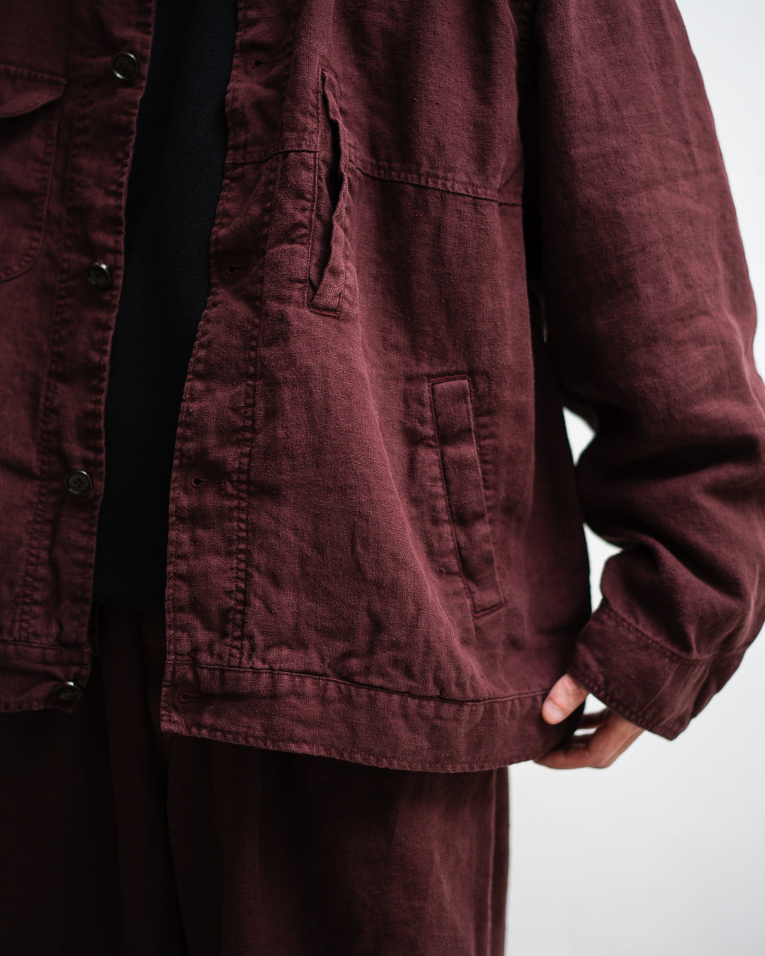 [LAST 1] ANACHRONORM SULFUR DYED LINEN UTILITY JACKET