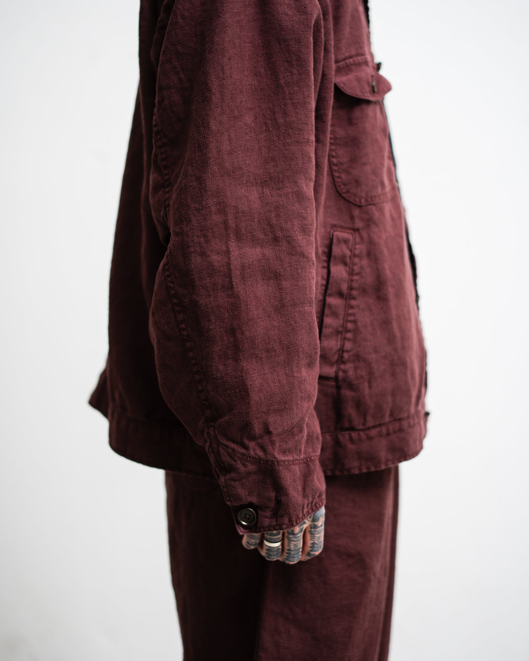 [LAST 1] ANACHRONORM SULFUR DYED LINEN UTILITY JACKET