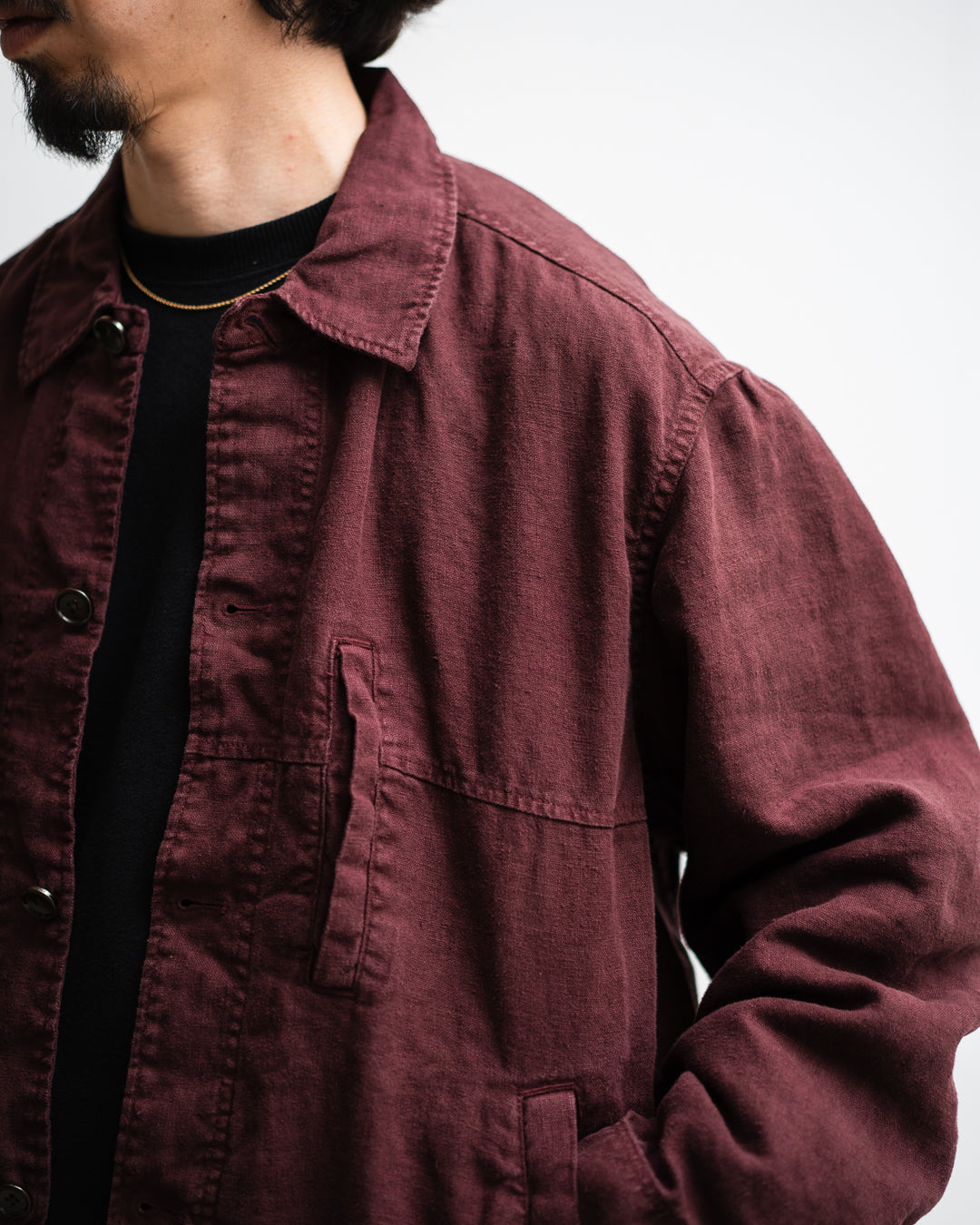 [LAST 1] ANACHRONORM SULFUR DYED LINEN UTILITY JACKET