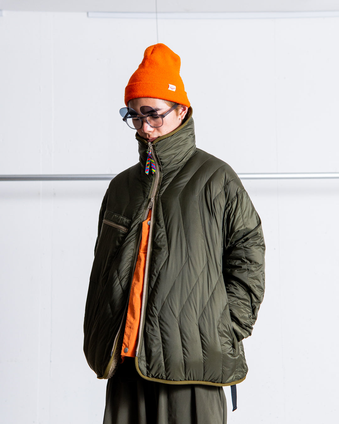 【collaboration】 is-ness × TAION REVERSIBLE FLEECE DOWN JACKET