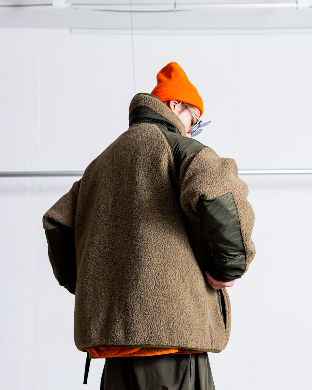 【collaboration】 is-ness × TAION REVERSIBLE FLEECE DOWN JACKET