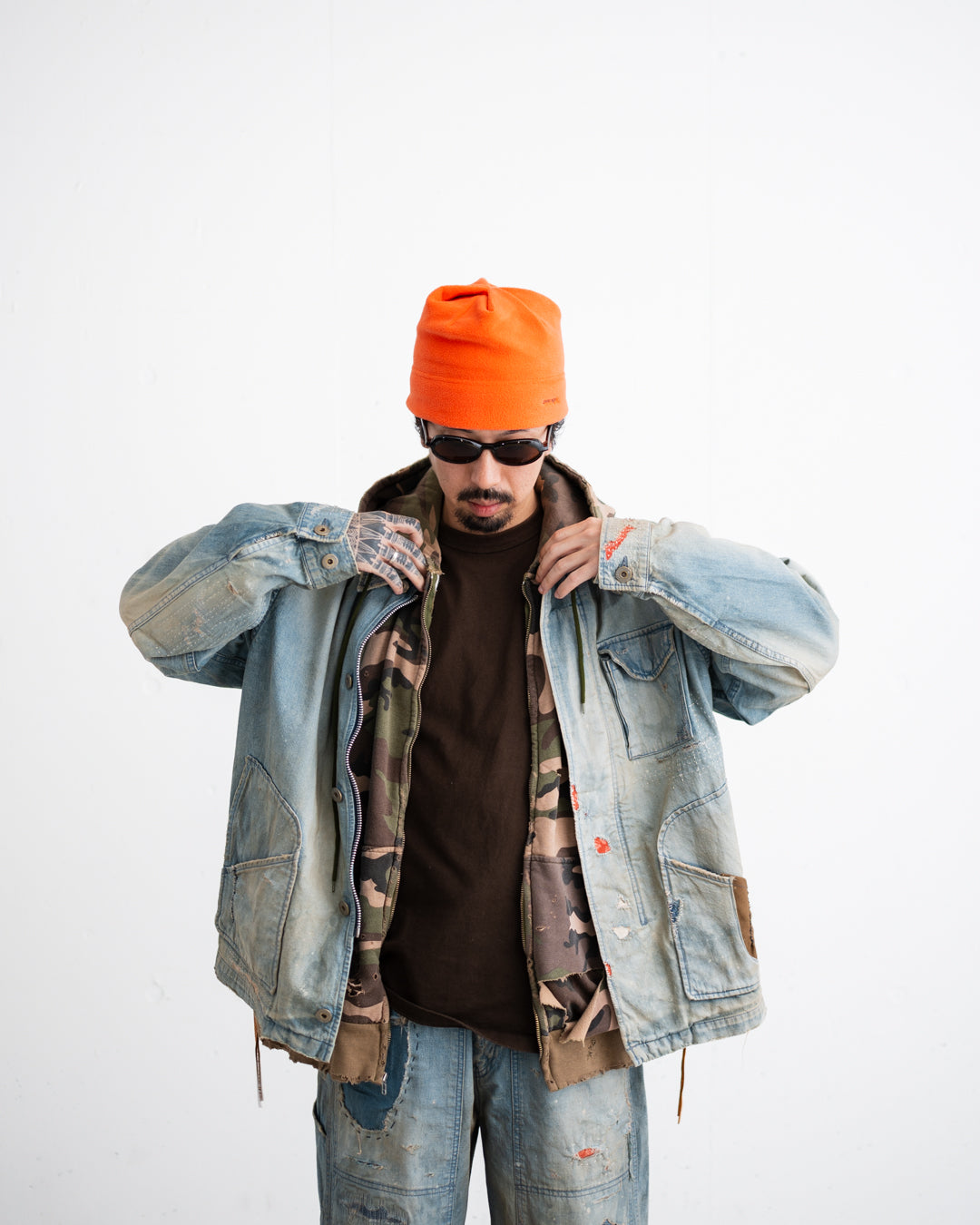 ANACHRONORM REMAKED DENIM WORK JACKET