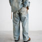 ANACHRONORM REMAKED DOUBLEKNEE DENIM PAINTER PANTS