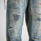 ANACHRONORM REMAKED DOUBLEKNEE DENIM PAINTER PANTS