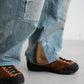 ANACHRONORM REMAKED DOUBLEKNEE DENIM PAINTER PANTS
